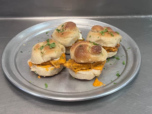 Chicken Vodka Sliders.