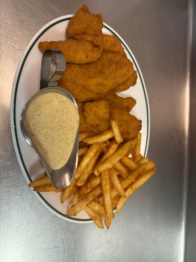 Chicken Fingers with Fries.